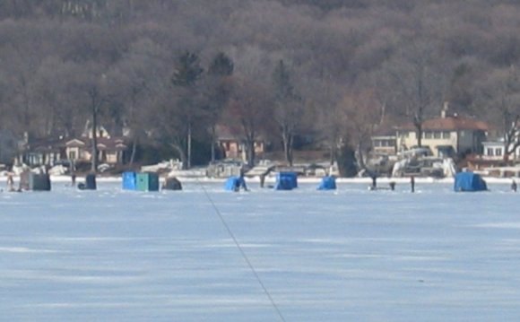 #33 WI Ice Fishing At Lake