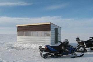 10' x 16' Heated Ice Hut: Ice Fishing on Lake associated with the Woods is a favorite sport particularly teamed with snowmobiling and a hot cabin to return to