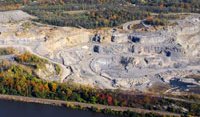 An aerial view of an energetic gravel my own