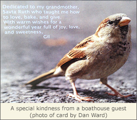 card with a fletcher's boathouse guest