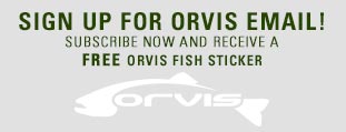 complimentary Orvis Fish Sticker