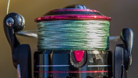 sufix 832 braided line on rotating reel