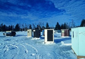 The deadlines to get rid of ice shanties from ponds are nearing.