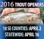 Trout Opening times