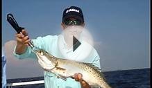 Carolina Beach Fishing Charters, TOPWATER Speckled Trout!!