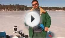 Ice Fishing Basics : Drilling Ice Fishing Hole With Hand Auger