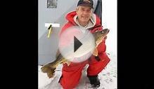 Ice fishing for walleye, Bay of Quinte - Huffs Point