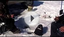 Ice fishing on Mille lacs lake