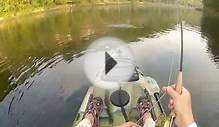 Jackson Coosa fishing the Cumberland River below Wolf