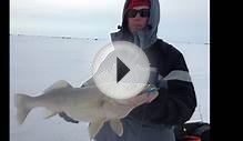 Lake Erie Ice fishing 3/7/2015 Crane Creek