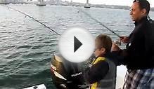 San Diego Fishing Charter: Double Hook-ups on Croaker.
