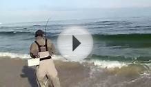 Fly Fishing NJ for Striped Bass in the NJ Surf